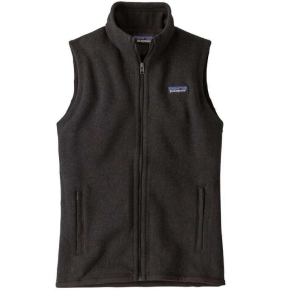 Patagonia Women’s black better sweater full zip vest size medium